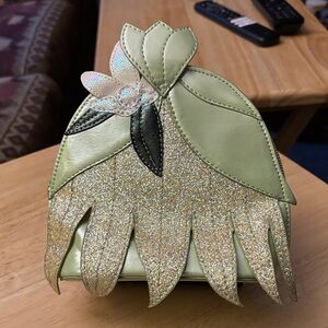 Disney Green and Gold Glitter Mini Bag